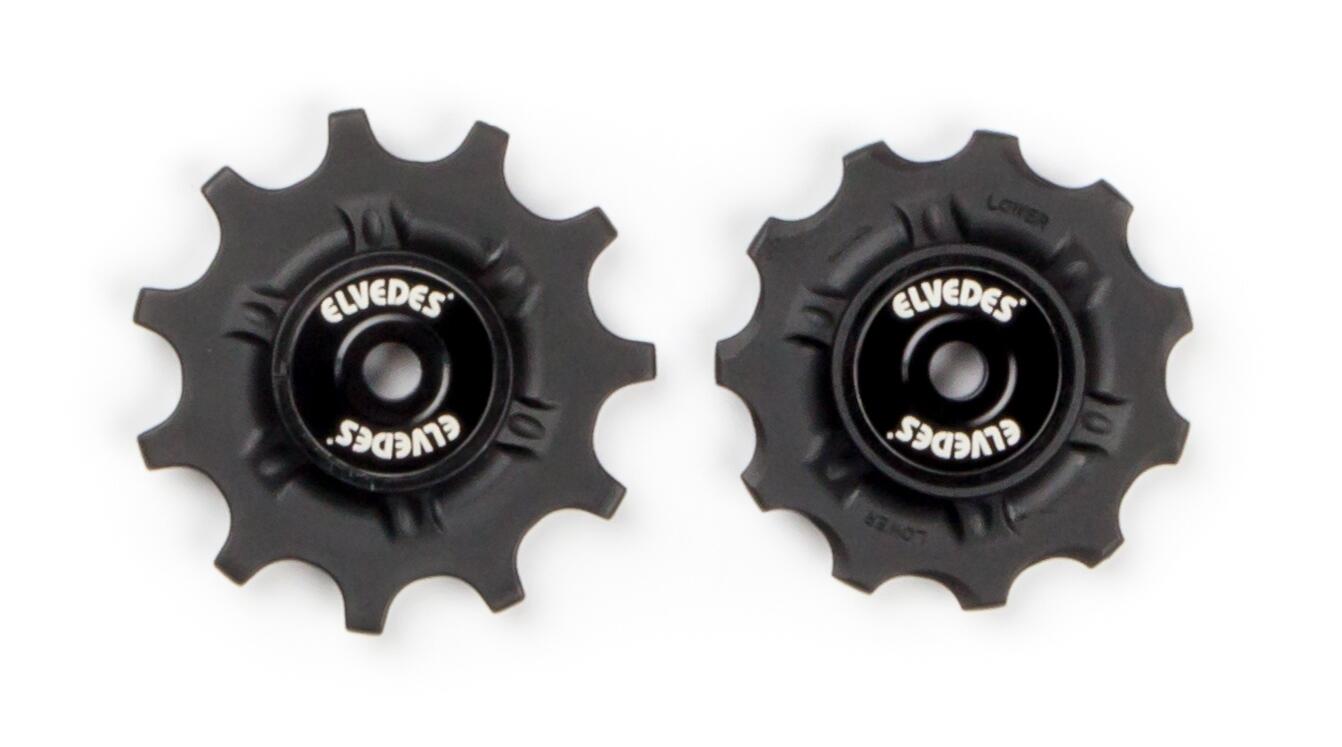ELVEDES Pulegge del deragliatore con Cuscinetti bici ad anello + distanziali Elvedes