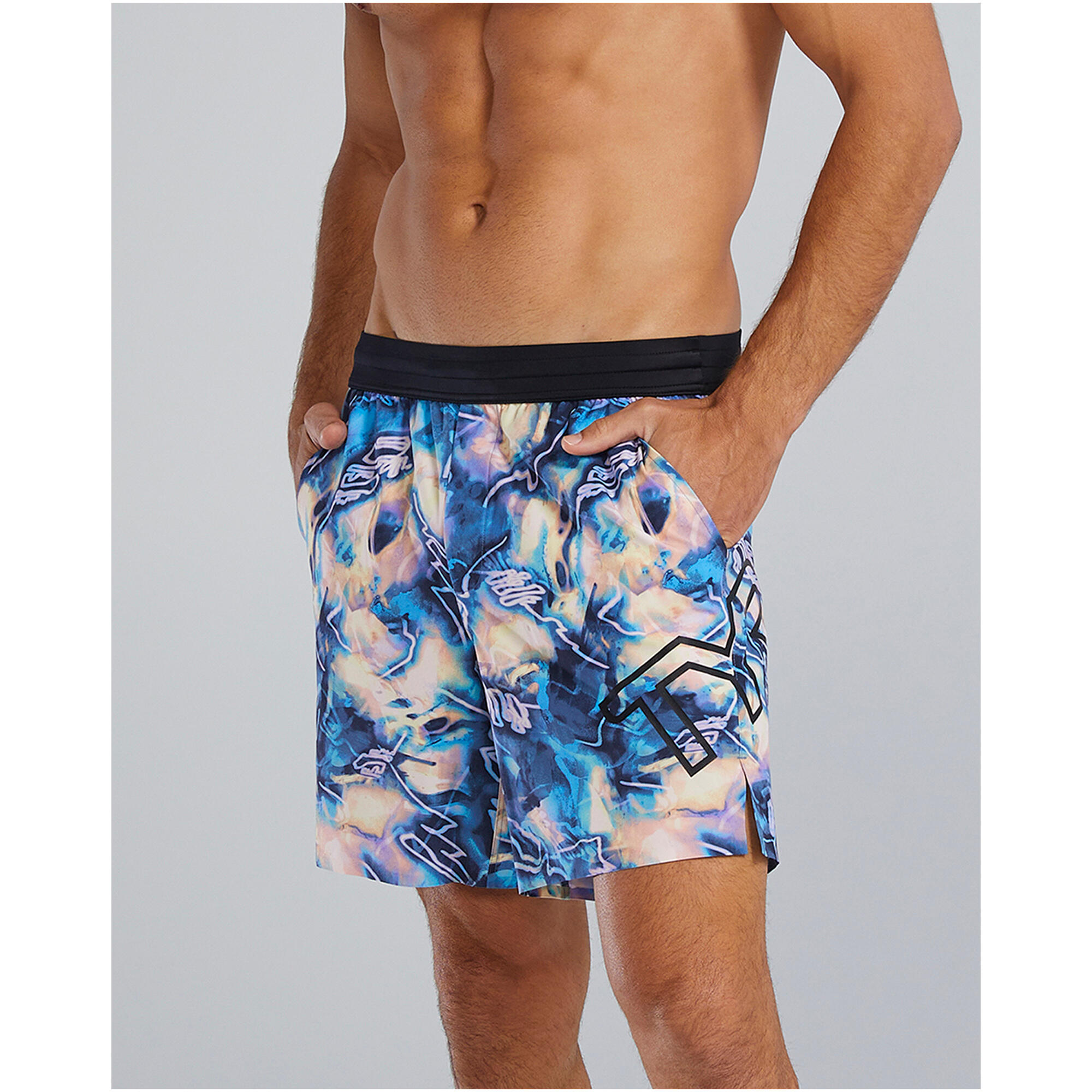 Spodenki pływackie męskie TYR Unbroken Shorts - Voltage Pazzo 3/7