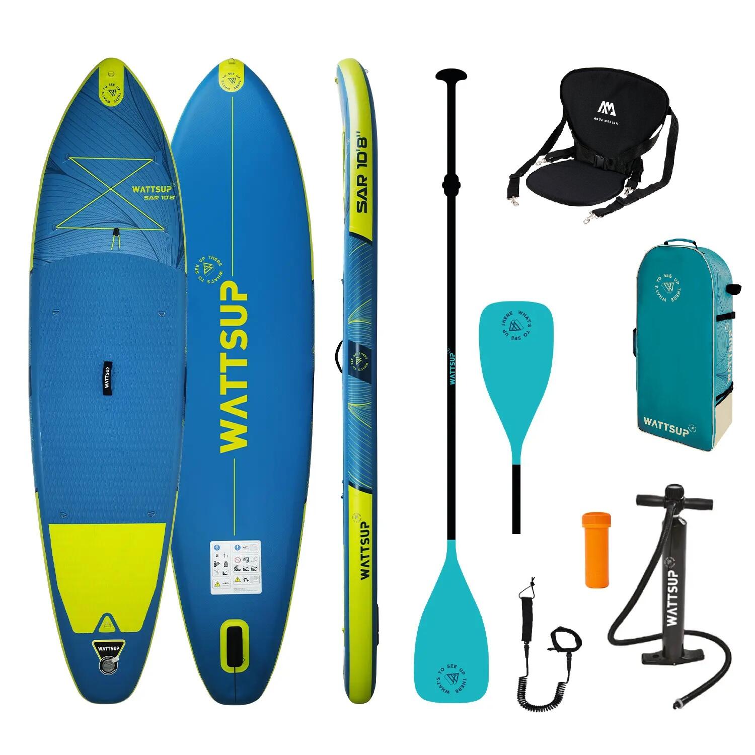 Placă SUP gonflabilă WattSup SAR 10'8" 325cm COMBO