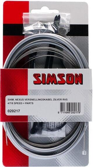 SIMSON Versnellingskabelset Shimano Nexus Grijs
