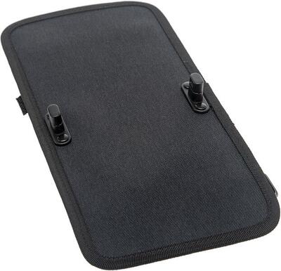 New looxs nova plaat - fietsplaat zwart 27x13 cm voor fietstassen
