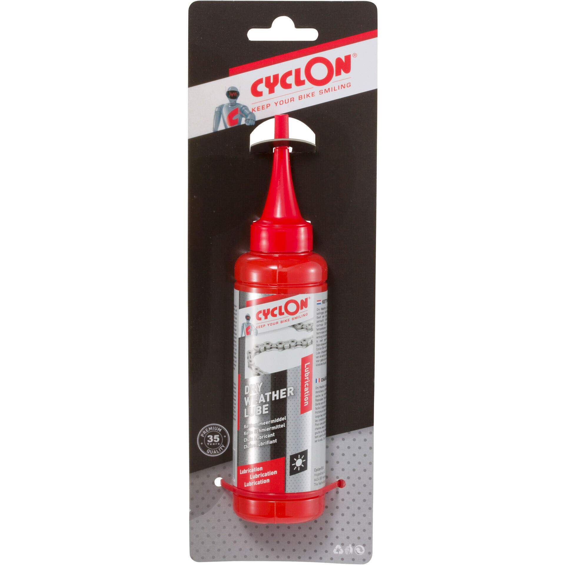 Cyclon Dry Weather Lube 125 ml — lubrificante per catena (blister). 4/5