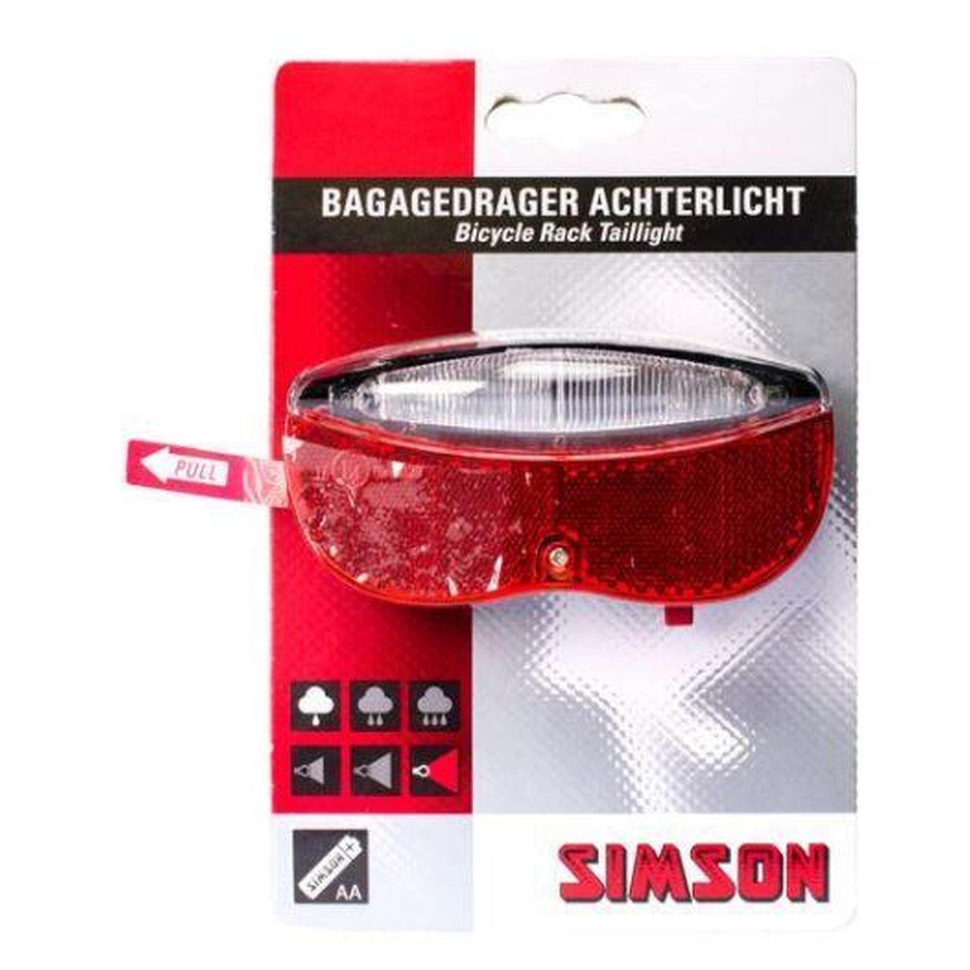 Lampa Tylna Led Na Akumulator 80Mm