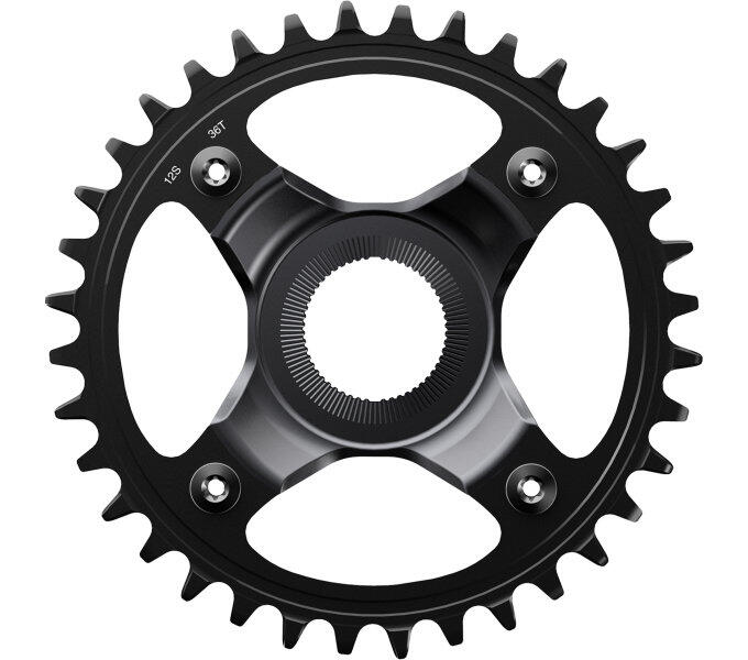 SHIMANO Shimano plateau 36T per STEPS SM‑CRE80 - 12 velocità - BCD 104 mm - nero.