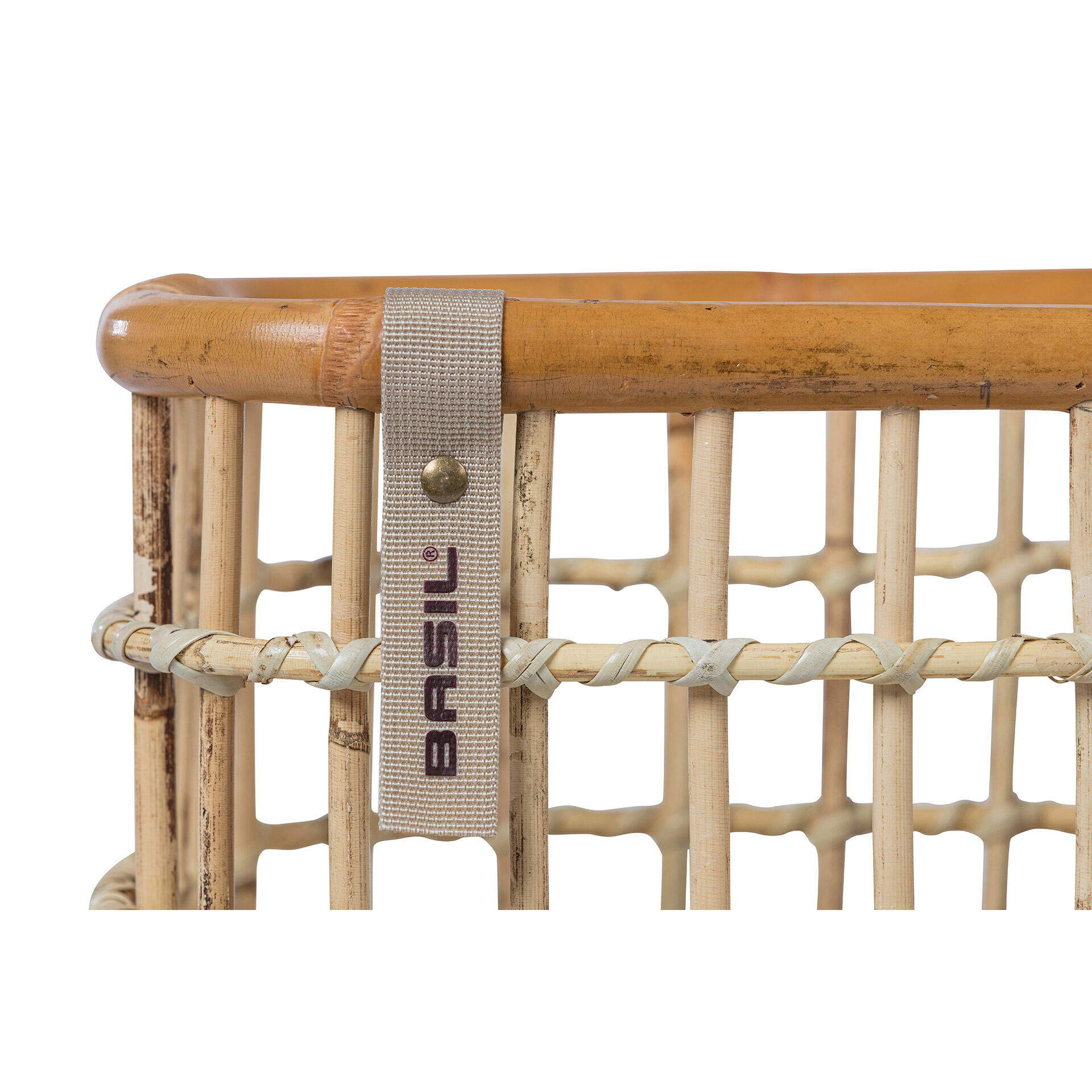 Basil Green Life - Rattan Fahrradkorb - mittel - Land natürlicher Braun 4/6