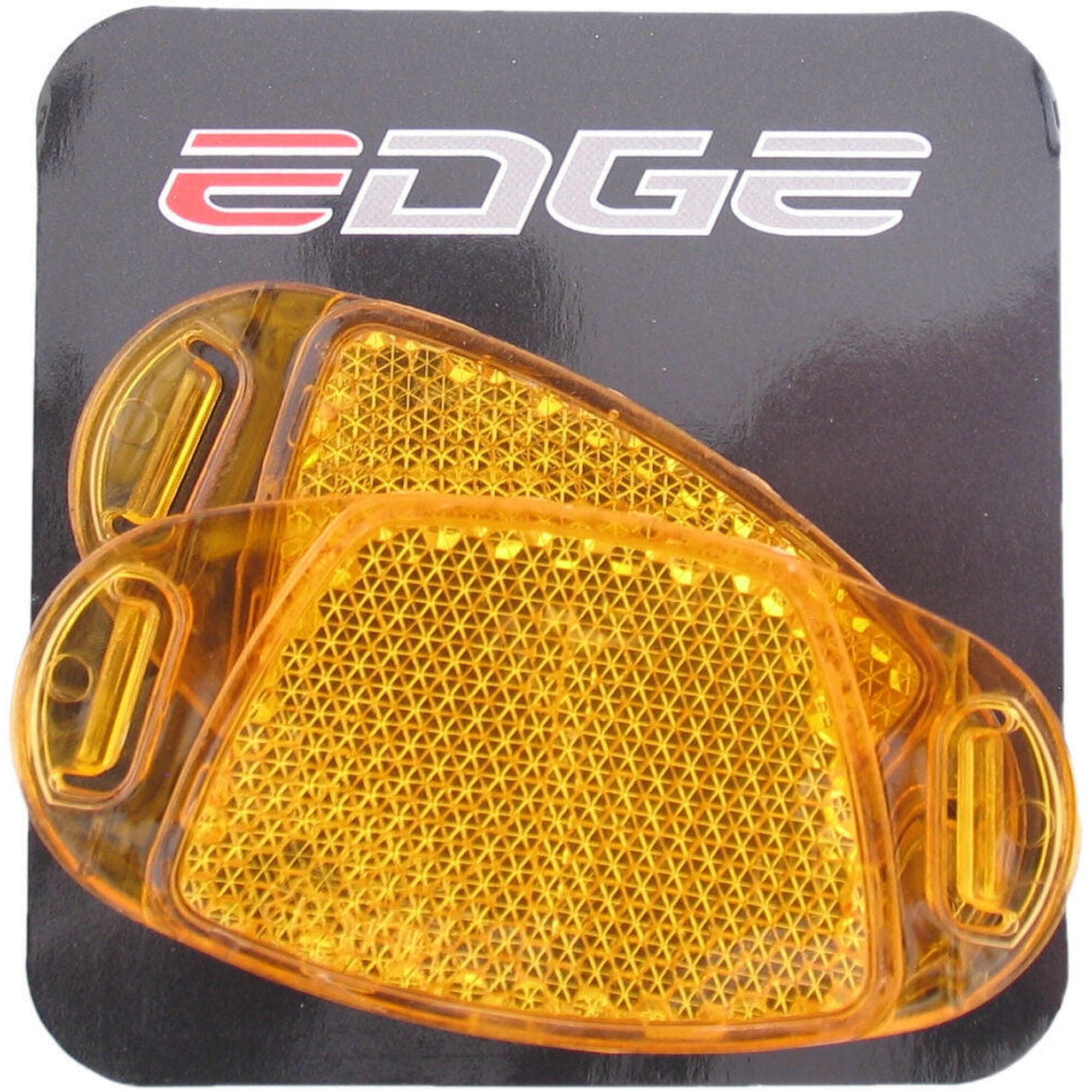 Edge - Set De Réflecteurs Orange Pour Rayons (2 Pièces) - Visibilité Accrue - Éclairage Vélo - Jaune|orange - Taille Unique - Decathlon