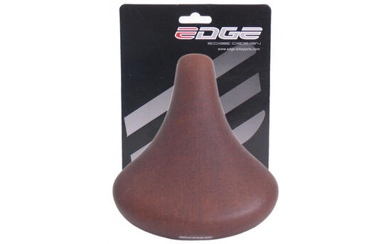 Sella Edge City Retro Unisex – Marrone Scuro Opaco Rotaie e Molle in Acciaio