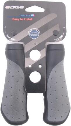 Edge Ergo City Poignées de vélo - 135 mm - Gris noir
