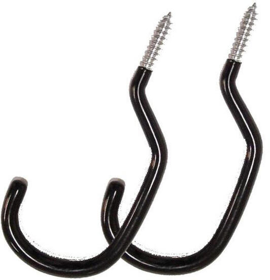 Ensemble de crochet de plafond de bord de bord - noir