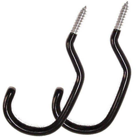 Zestaw haczyków sufitowych Edge do roweru czarny (2 sztuki)