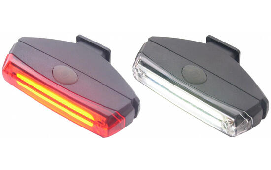 Edge Monorail set luci bici anteriore e posteriore batterie incluse.