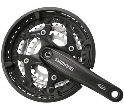 Crankstel 3 x 10 speed trekking fc-t521 175/48-36-26 octalink - zwart