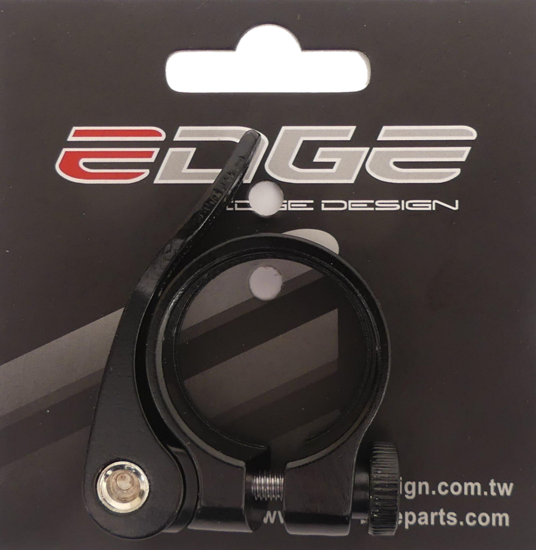 Obejma sztycy Edge 34,9 mm aluminium szybkozamykacz - czarna 2/2