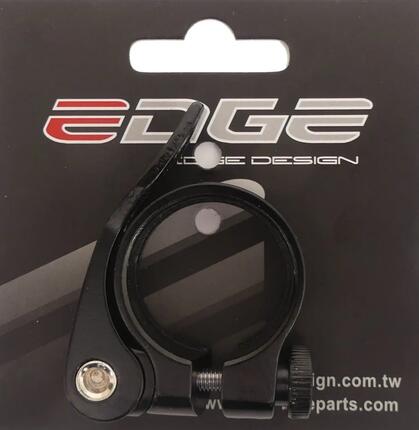Obejma sztycy Edge 34,9 mm aluminium szybkozamykacz - czarna