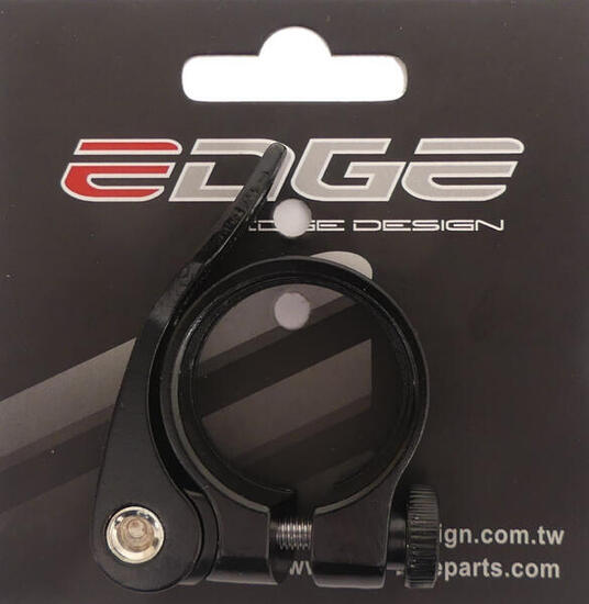 Obejma sztycy Edge 34,9 mm aluminium szybkozamykacz - czarna