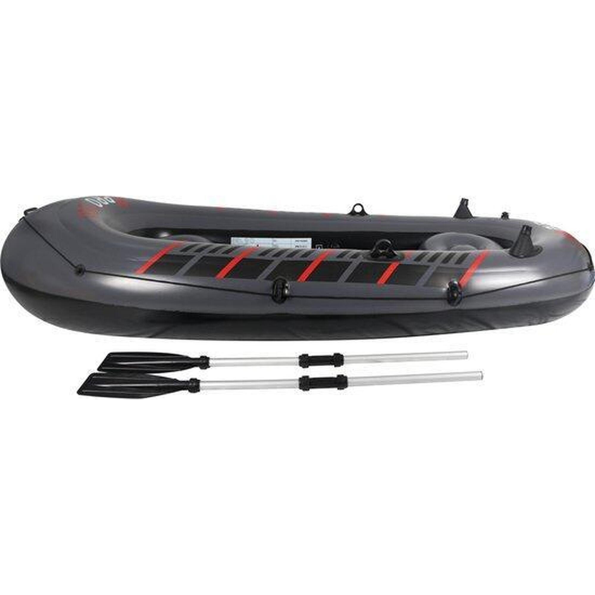 Pure4fun - Pure4fun Ponton Xpro 750 Boat - Bateau Gonflable - Noir|rouge - Taille Unique - Decathlon