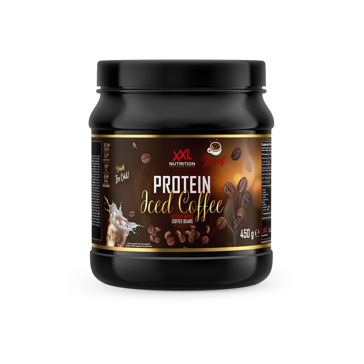 XXL NUTRITION Protein Iced Coffee - Tot 24g Eiwit, Proteïne IJskoffie - Regular (Decaf) - 450g