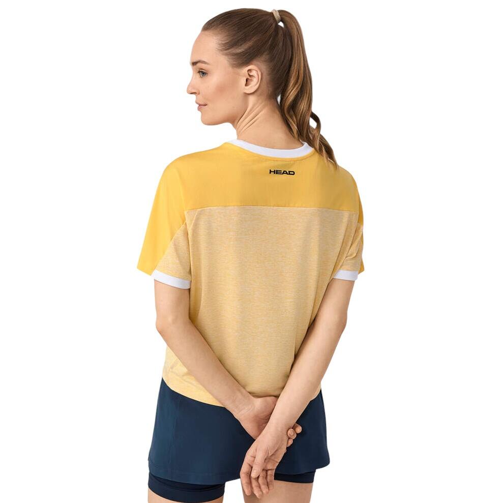 Play Tech T-Shirt Femme Jaune 3/4