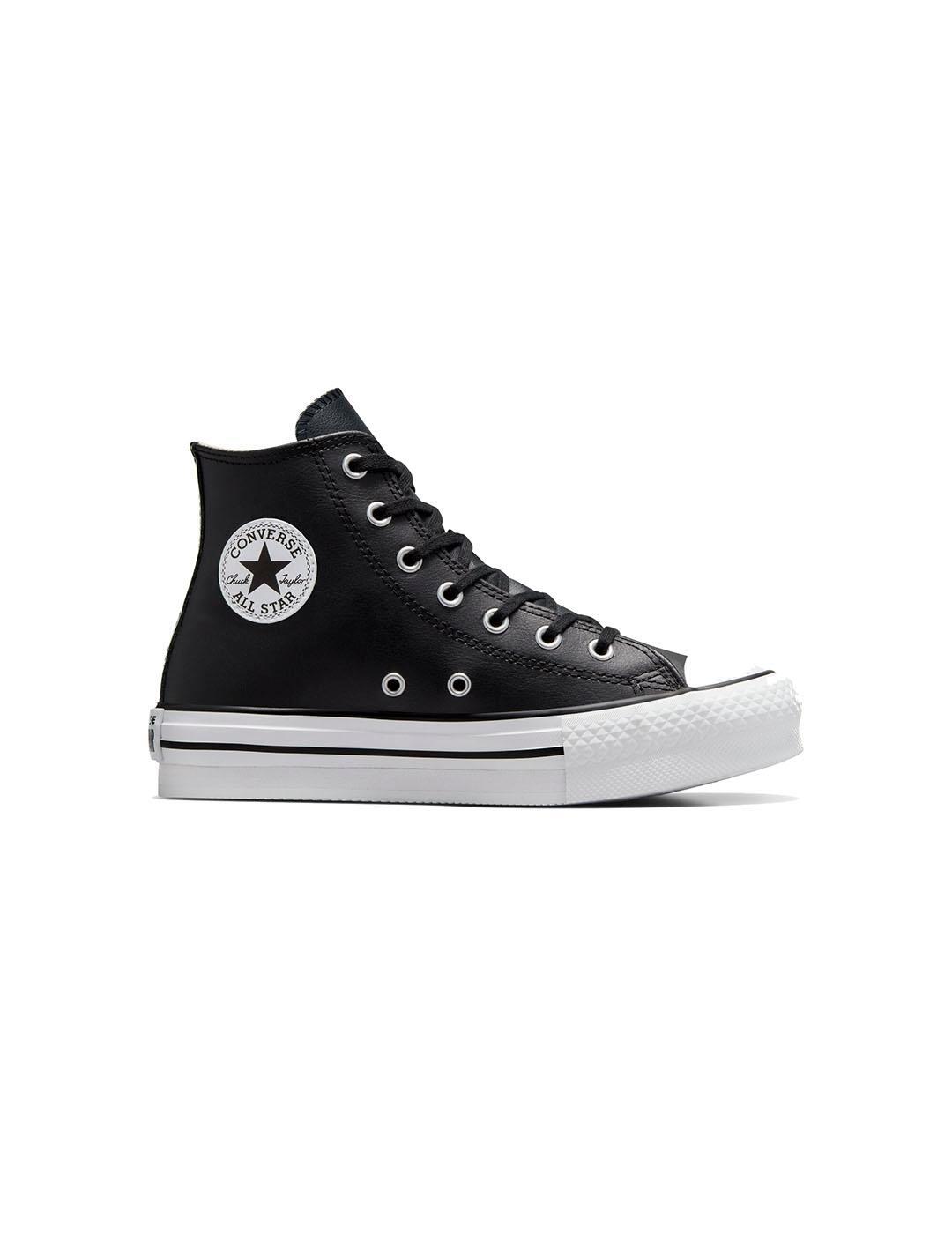 Chaussure pour fille Converse All Star lift plateforme Noir 1/7