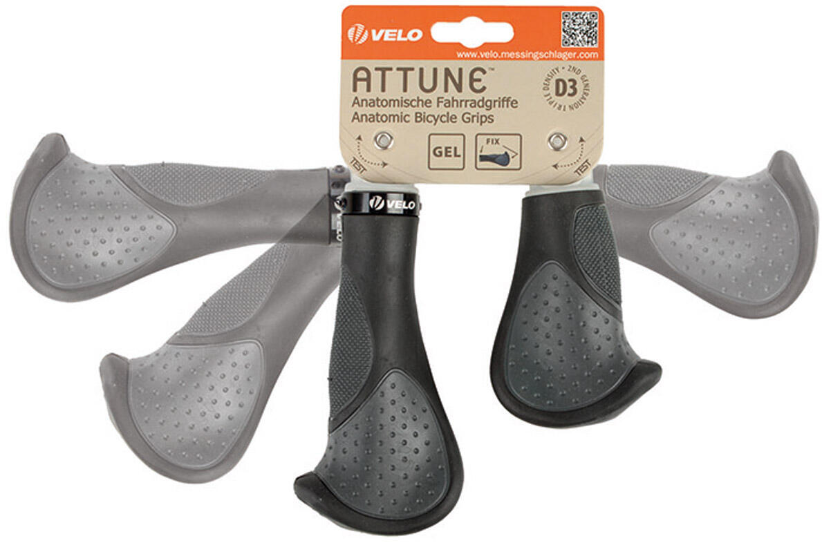 Velo Manopole Comfort 3D-Gel 135/92 mm nero/grigio. 2/2