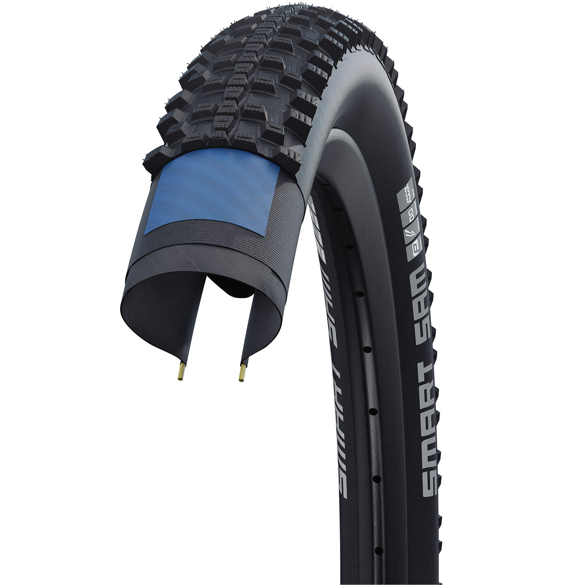Schwalbe Smart Sam Addix 28 x 1.60 (42-622) Pneumatico MTB filo, nero. 3/4