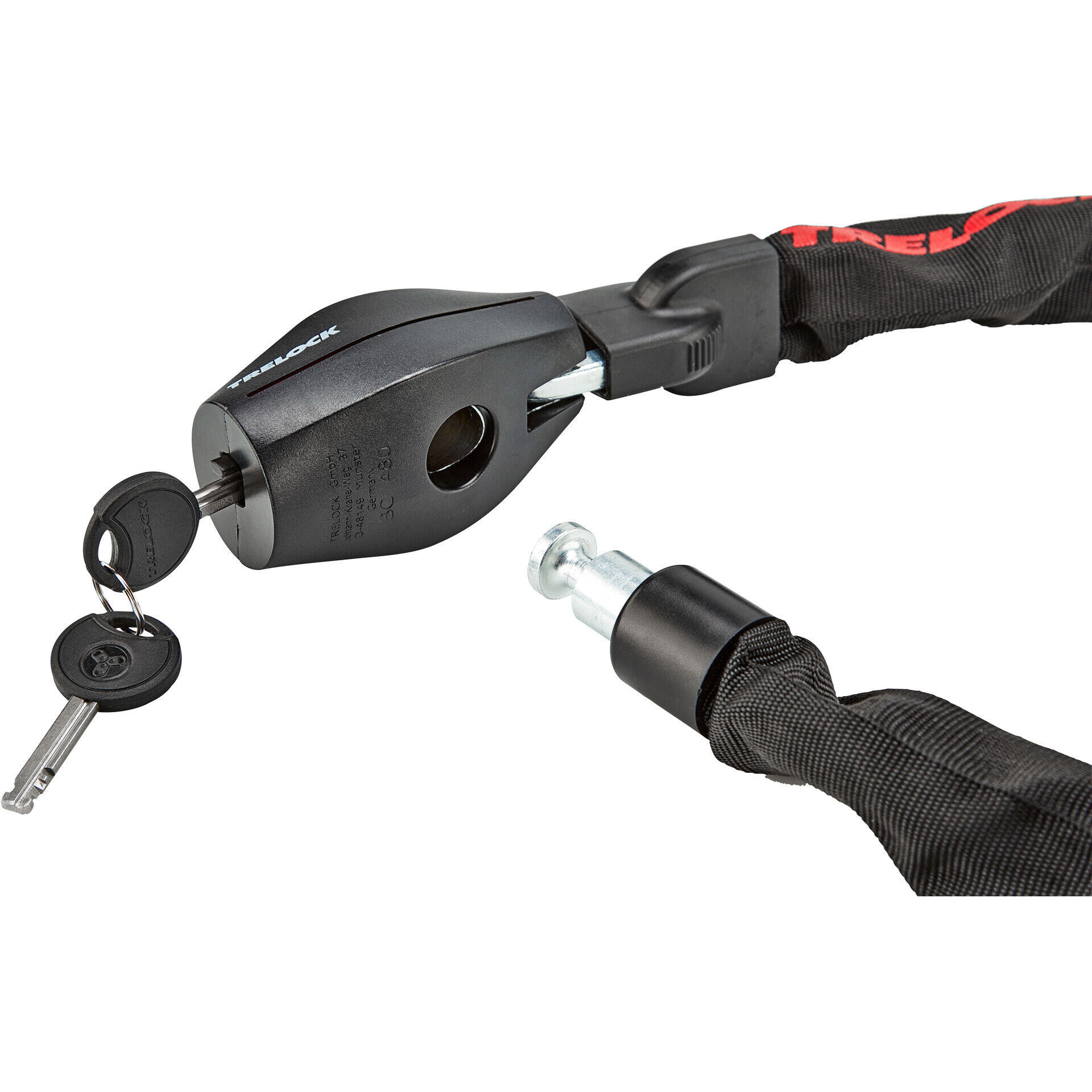 Antivol à chaîne BC 480, longueur 110cm, Ø8mm 3/4