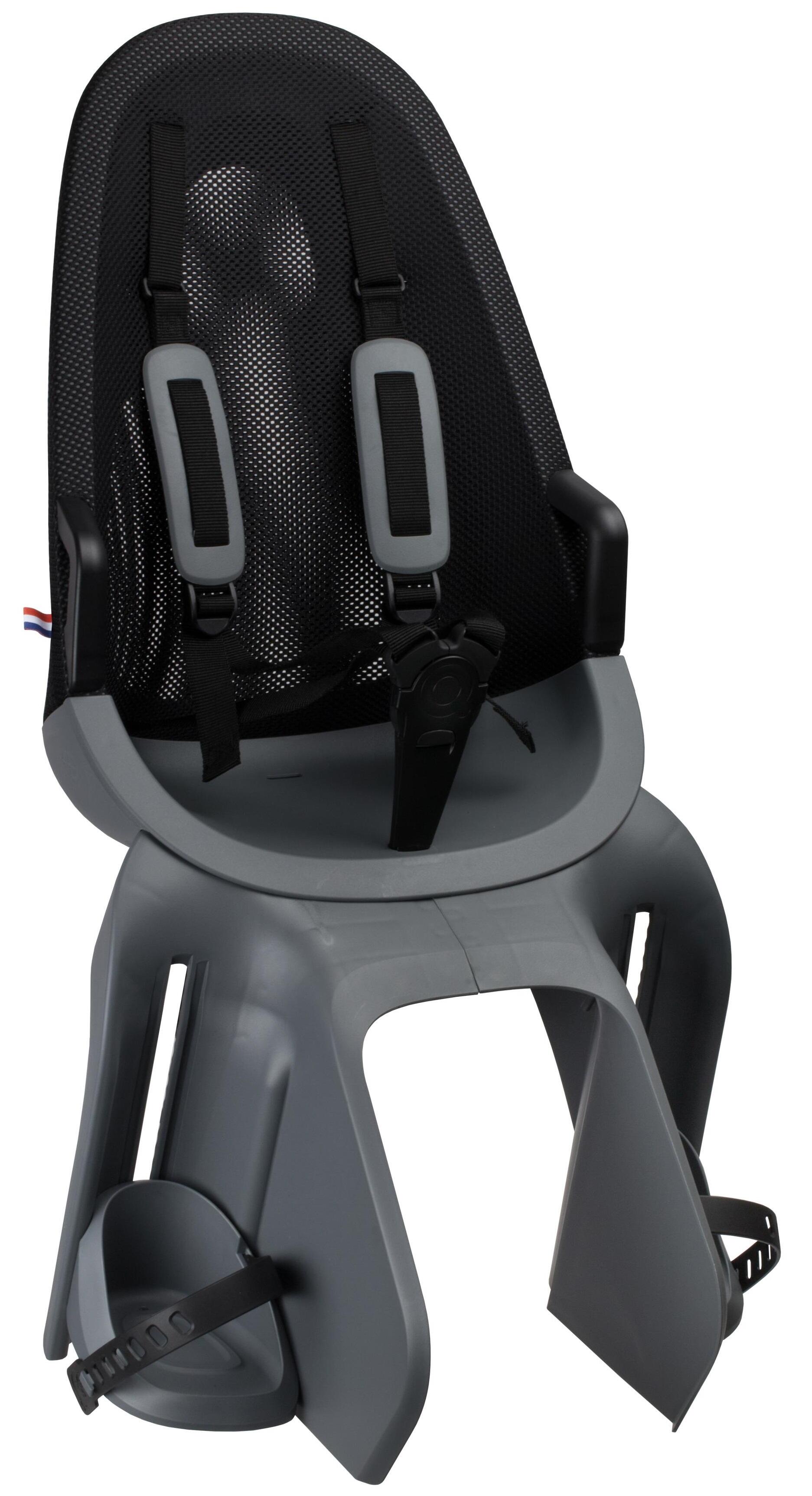 Seggiolino posteriore per bambini Qibbel Air Grey Black Rack Mounted 6/6