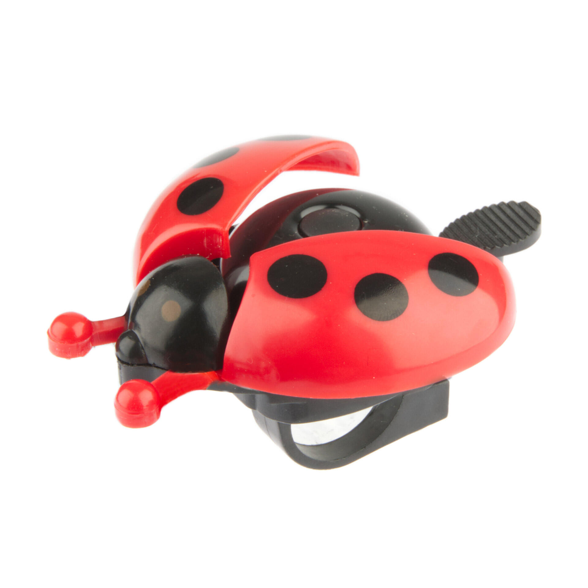 Campanello PexKids coccinella con ali apribili - rosso/nero, 22.2 mm. 3/4