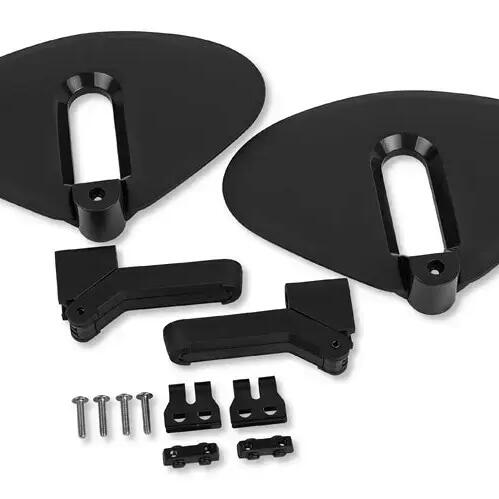 Polisport Junior Footrest Set for Guppy Junior — Foldable, Adjustable, Grey.