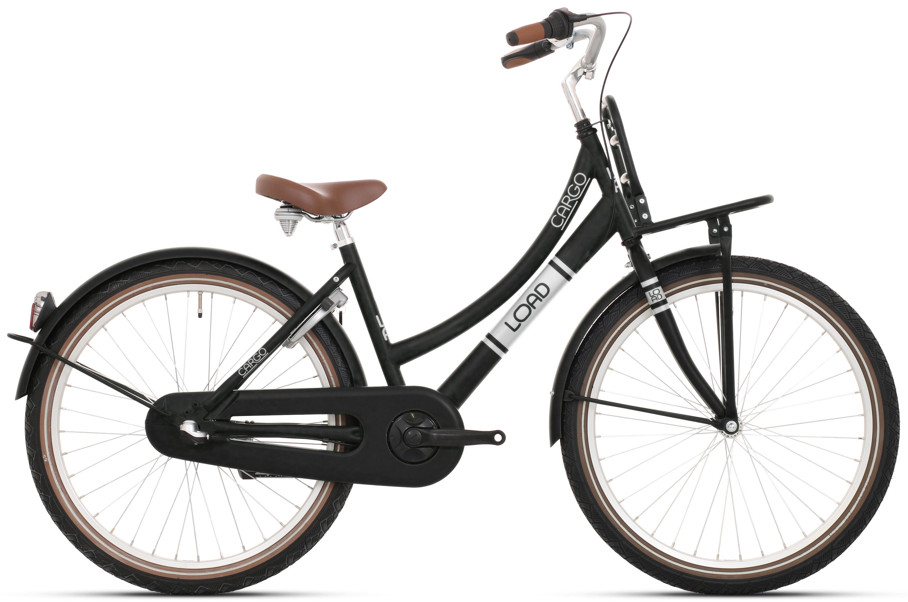 Bikefun 24 inch Meisjesfiets met Last | Nexus-3 | Zwart 2/2