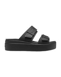 Mules Crocs BROOKLYN BUCKLE LOWWDG Noir