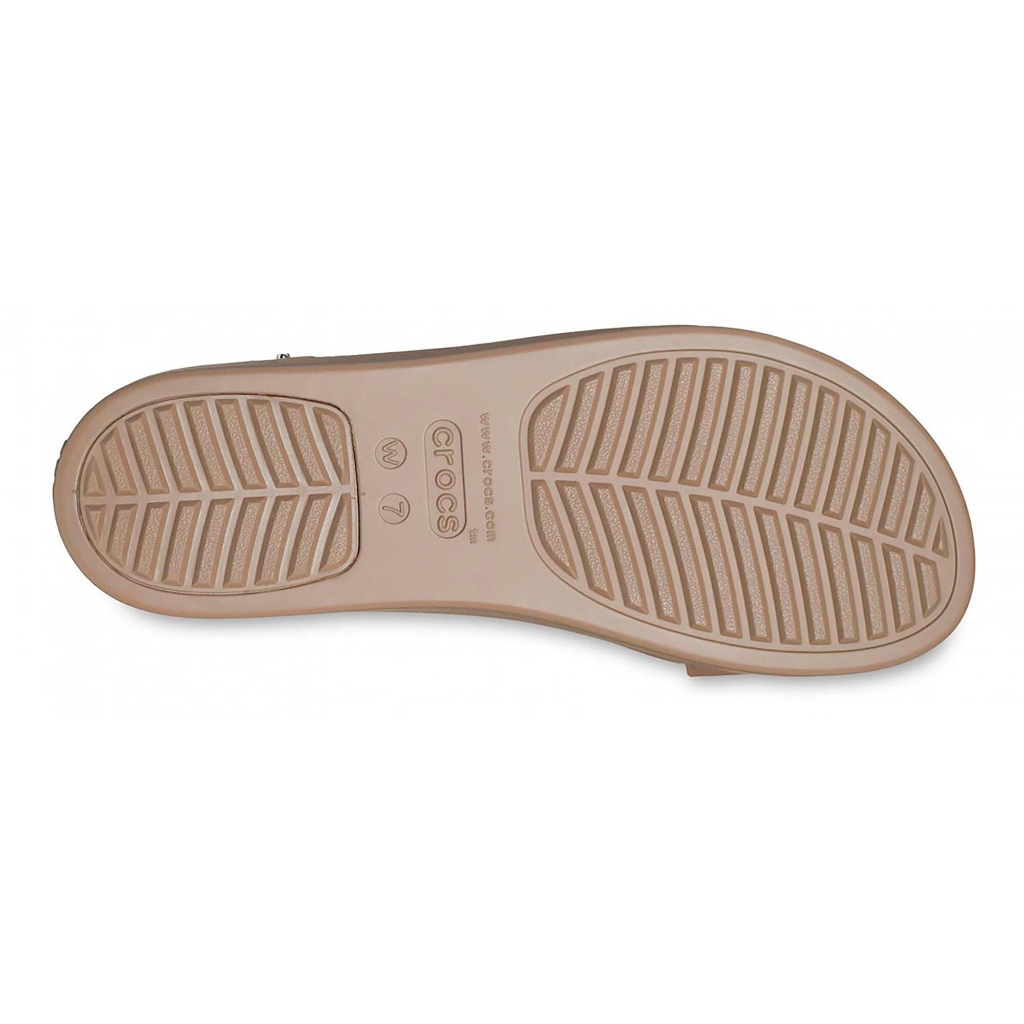 Crocs - Coin compensé look Brooklyn marron 206453-ZEL 5/5
