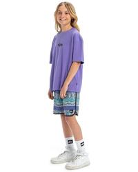 Boardshort SURFSILK SCALLOP 17" Violet Garçon