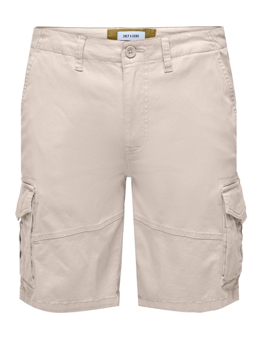Bermuda e pantaloncini per uomo Only&sons beige. 3/6
