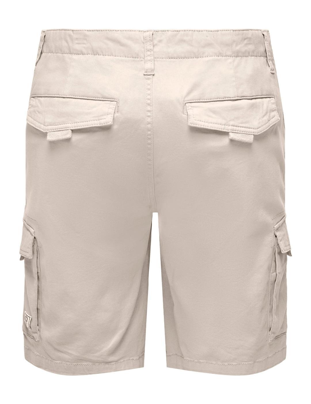 Bermuda e pantaloncini per uomo Only&sons beige. 4/6