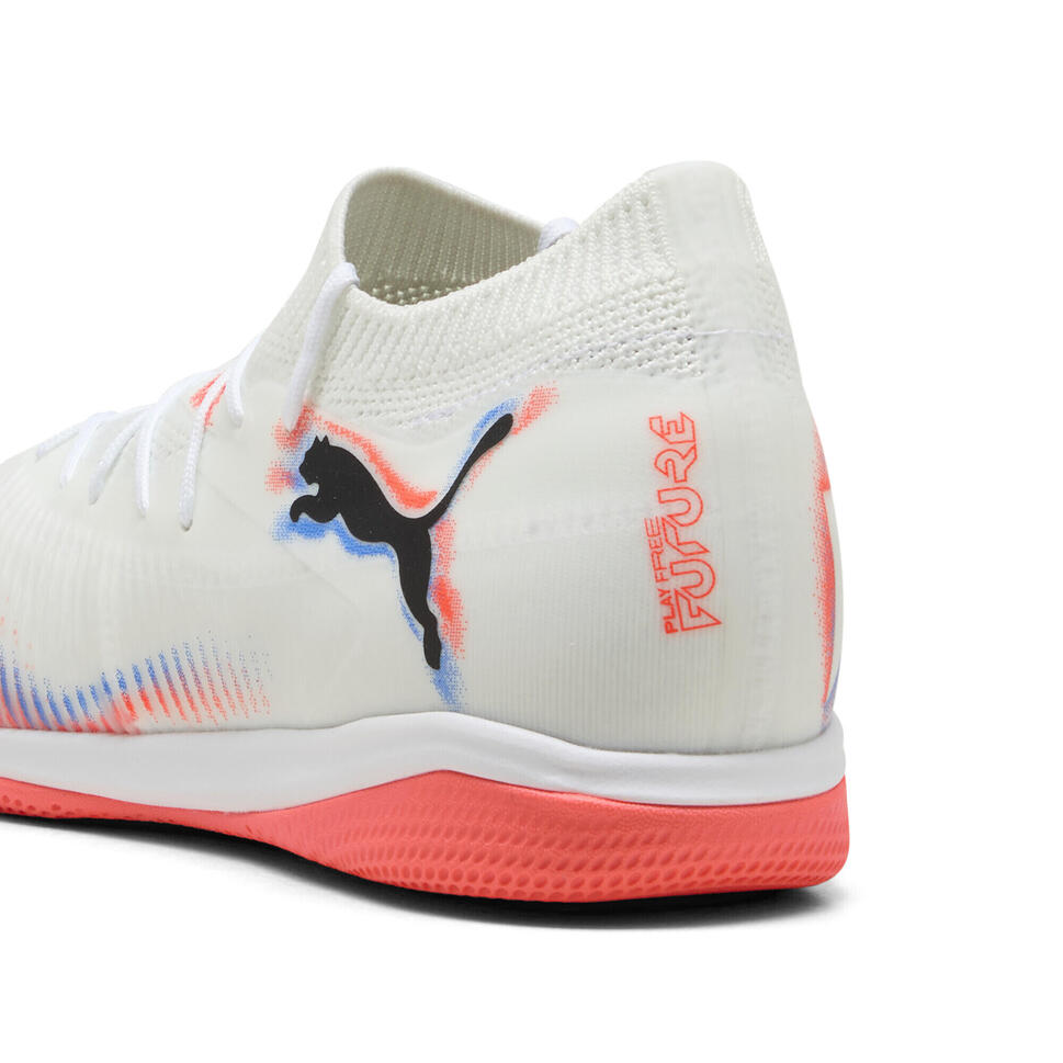 Halowe buty piłkarskie unisex FUTURE 8 MATCH PUMA White Black Glowing Red