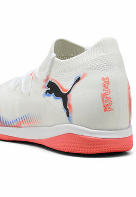 Future 8 match uniseks futsalschoenen puma white black glowing red