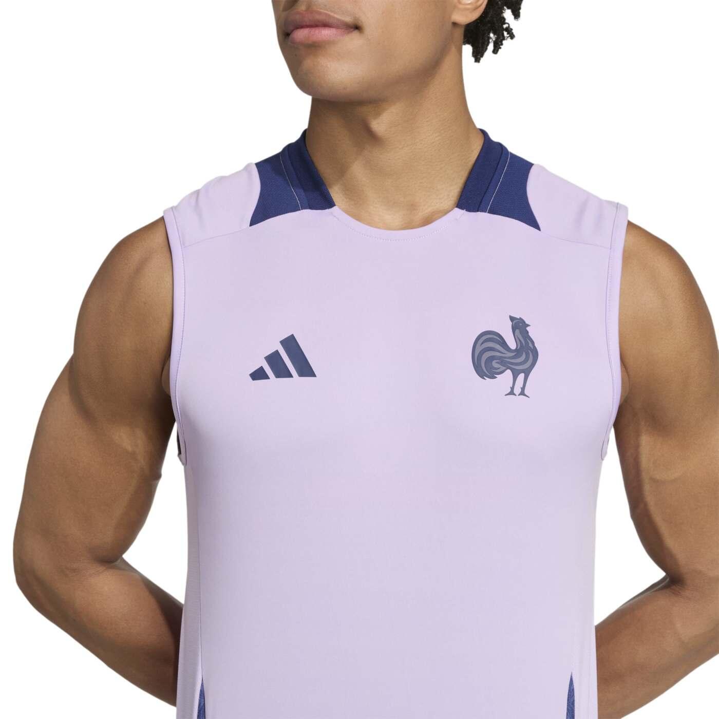 Débardeur d'entrainement Adidas France Rugby Lilas 7/7