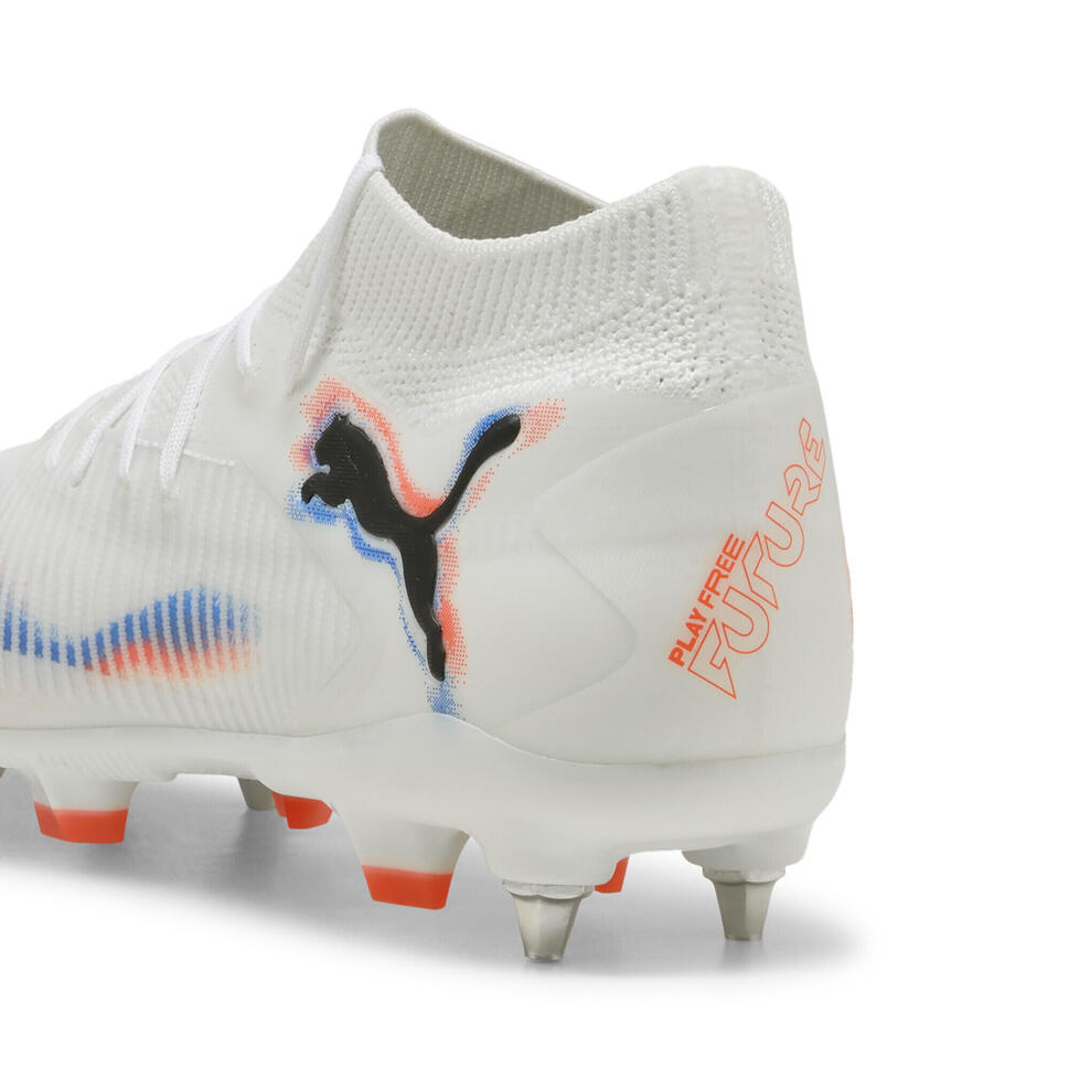 Buty piłkarskie unisex FUTURE 8 PRO MxSG PUMA White Black Glowing Red