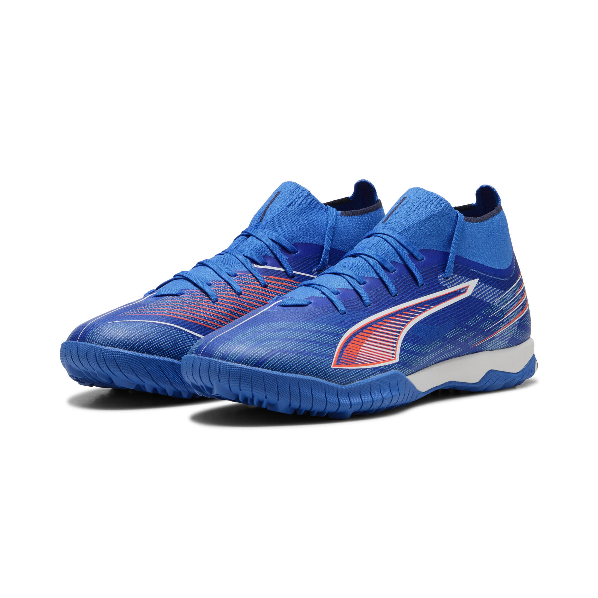 PUMA Scarpe da calcio ULTRA 6 MATCH+ TT unisex PUMA Ultra Blue White Glowing Red