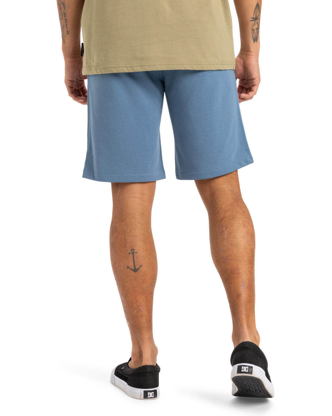 Short à taille élastique CIRCLE BACK Bleu Homme 2/4