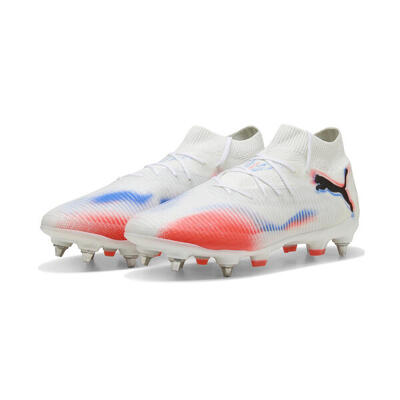 Botas de fútbol FUTURE 8 PRO MxSG unisex PUMA White Black Glowing Red