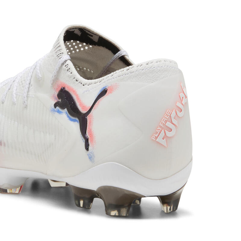 Buty piłkarskie unisex FUTURE 8 ULTIMATE FG Low PUMA White Black Glowing Red