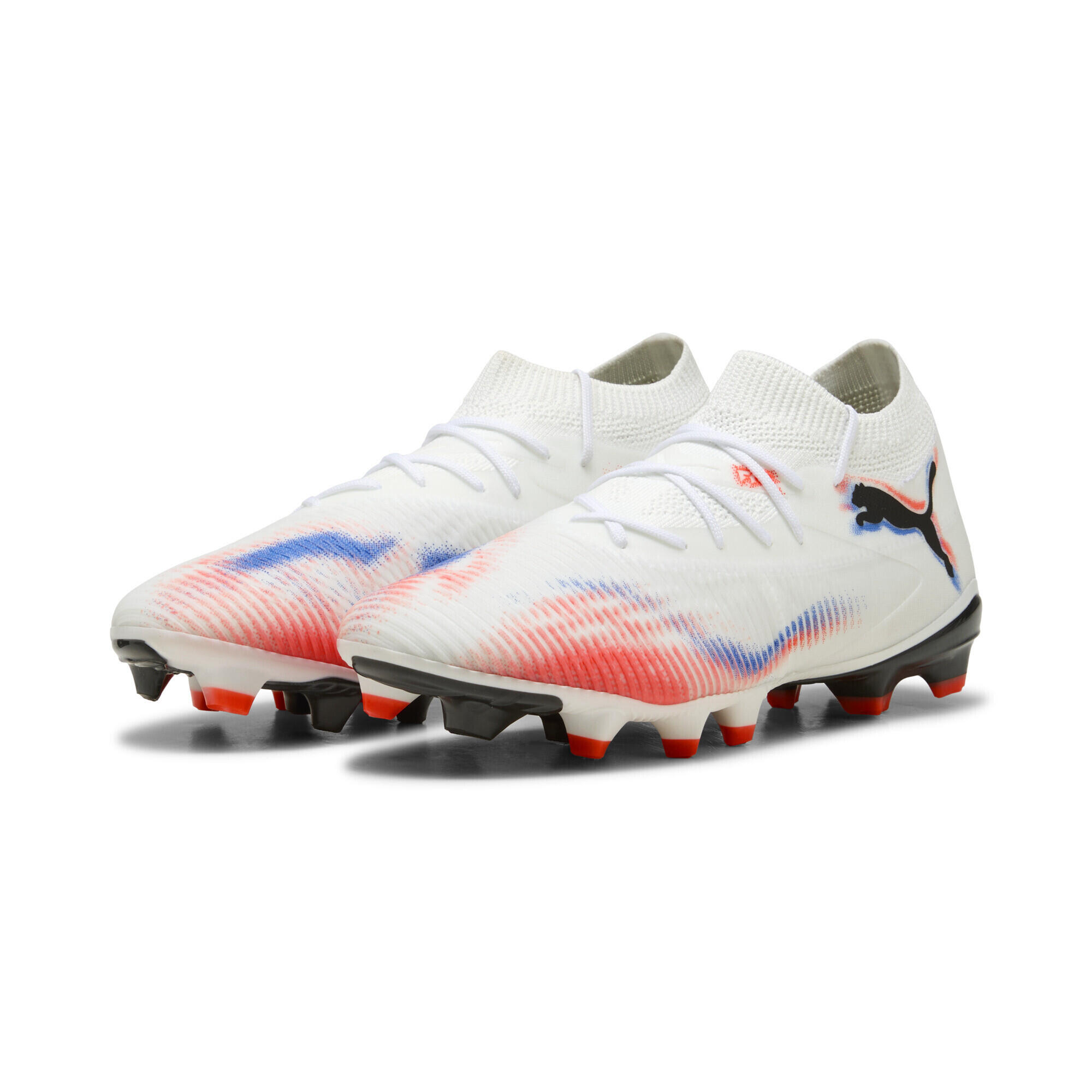 Puma - Chaussures De Football Future 8 Match Fg/ag Femme Puma - Chaussures De Football - Blanc|noir|rouge - Decathlon