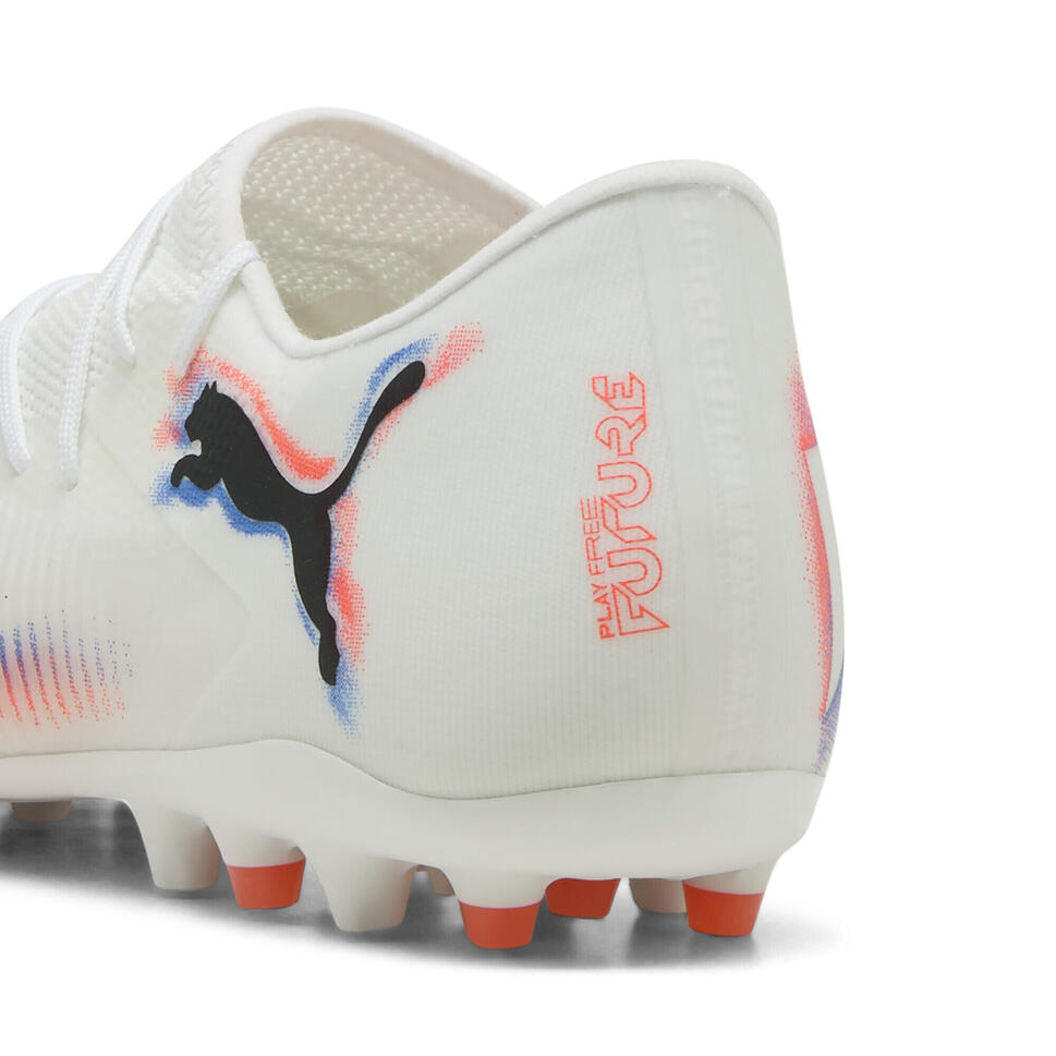 Buty piłkarskie unisex FUTURE 8 MATCH MG niskie PUMA White Black Glowing Red
