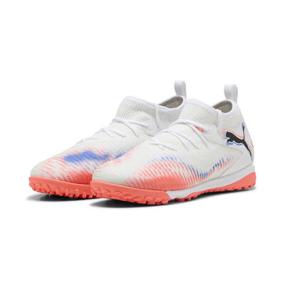 Botas de fútbol FUTURE 8 MATCH TT Mid Niños PUMA White Black Glowing Red