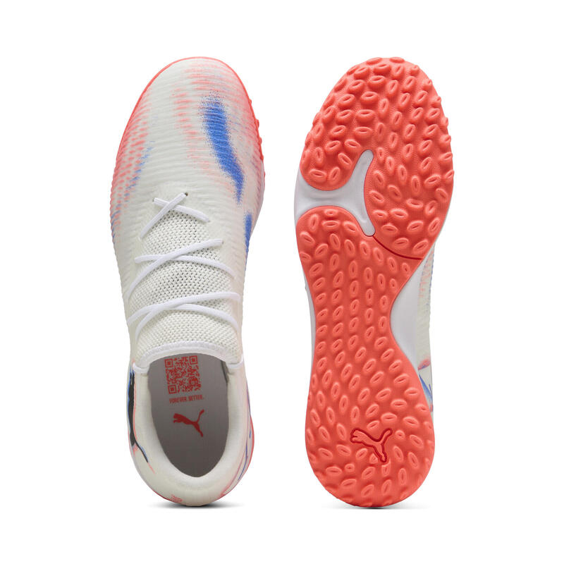 Buty piłkarskie unisex FUTURE 8 MATCH TT niskie PUMA White Black Glowing Red