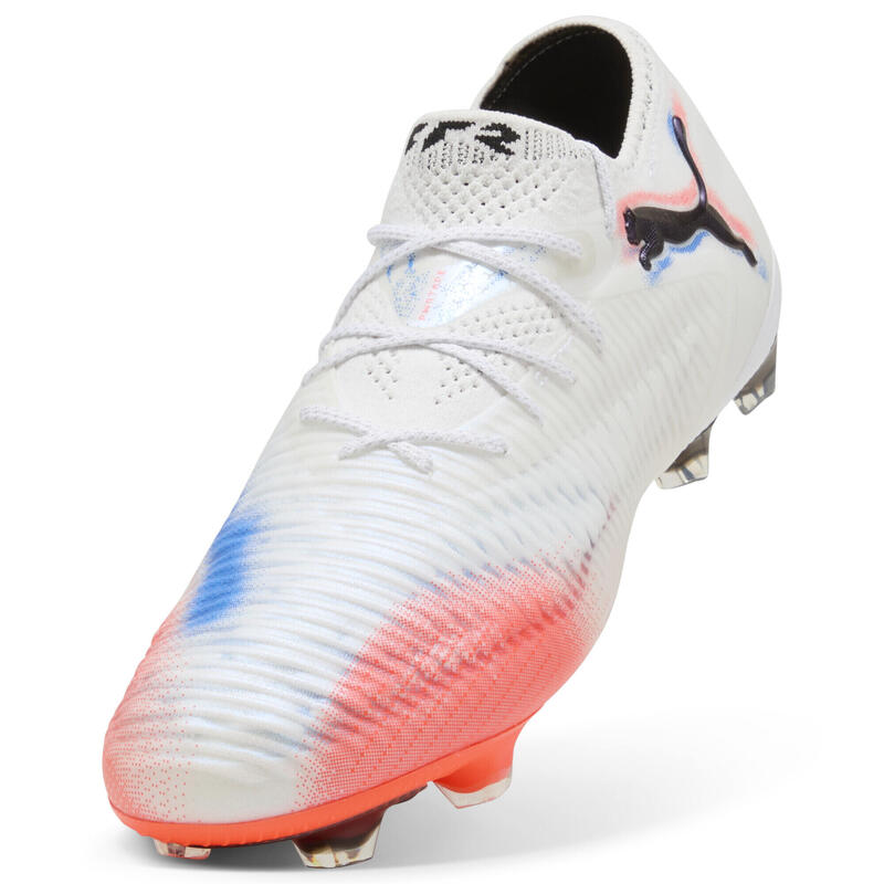 Buty piłkarskie unisex FUTURE 8 ULTIMATE FG Low PUMA White Black Glowing Red