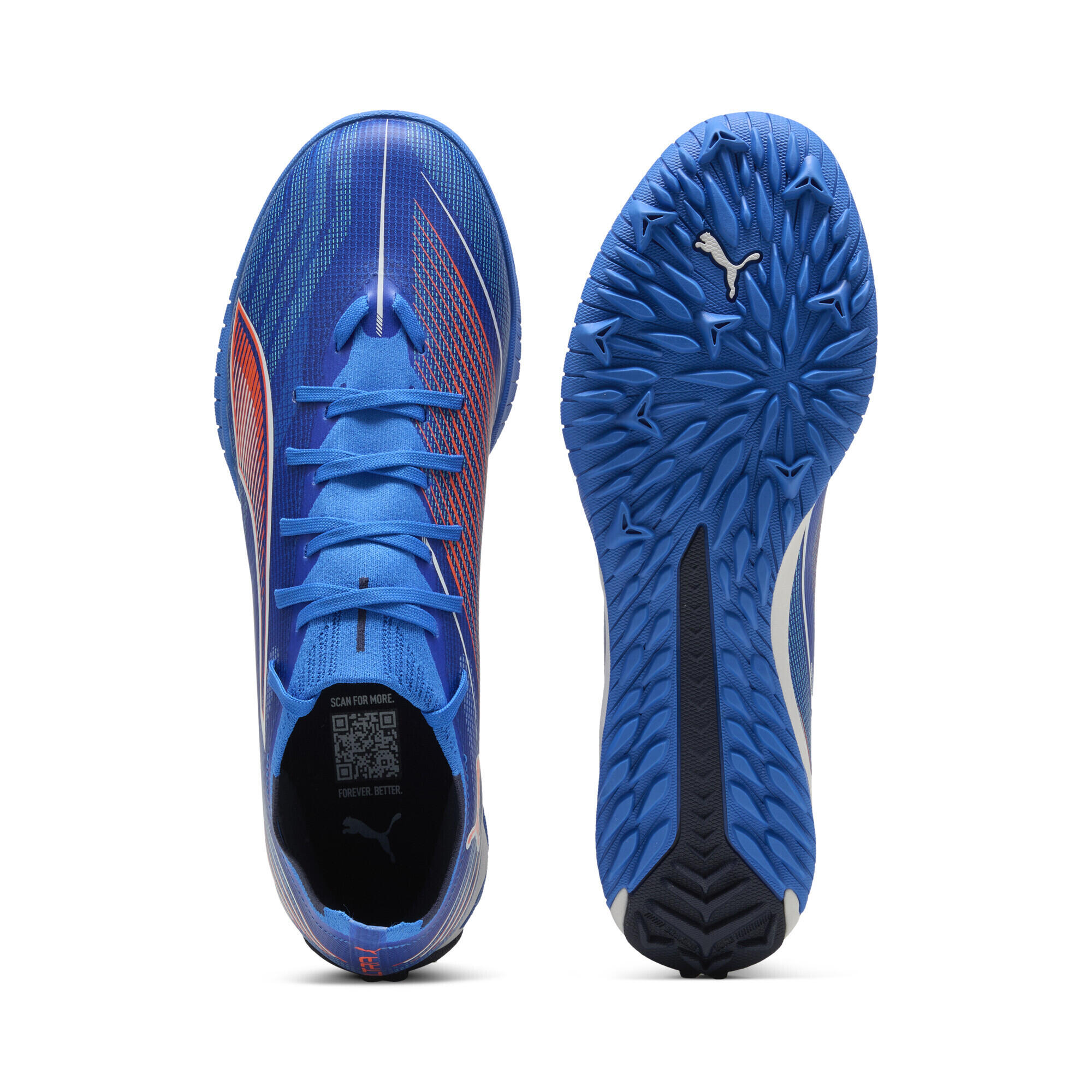 ULTRA 6 MATCH TT Fußballschuhe Erwachsene PUMA Ultra Blue White Glowing Red 4/7