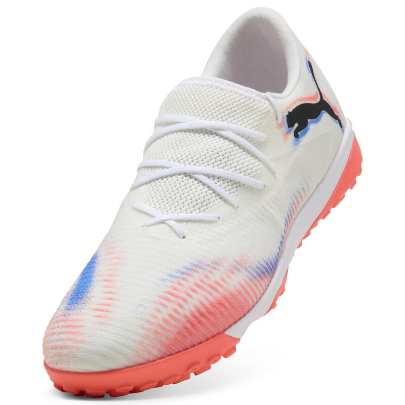 Buty piłkarskie unisex FUTURE 8 MATCH TT niskie PUMA White Black Glowing Red